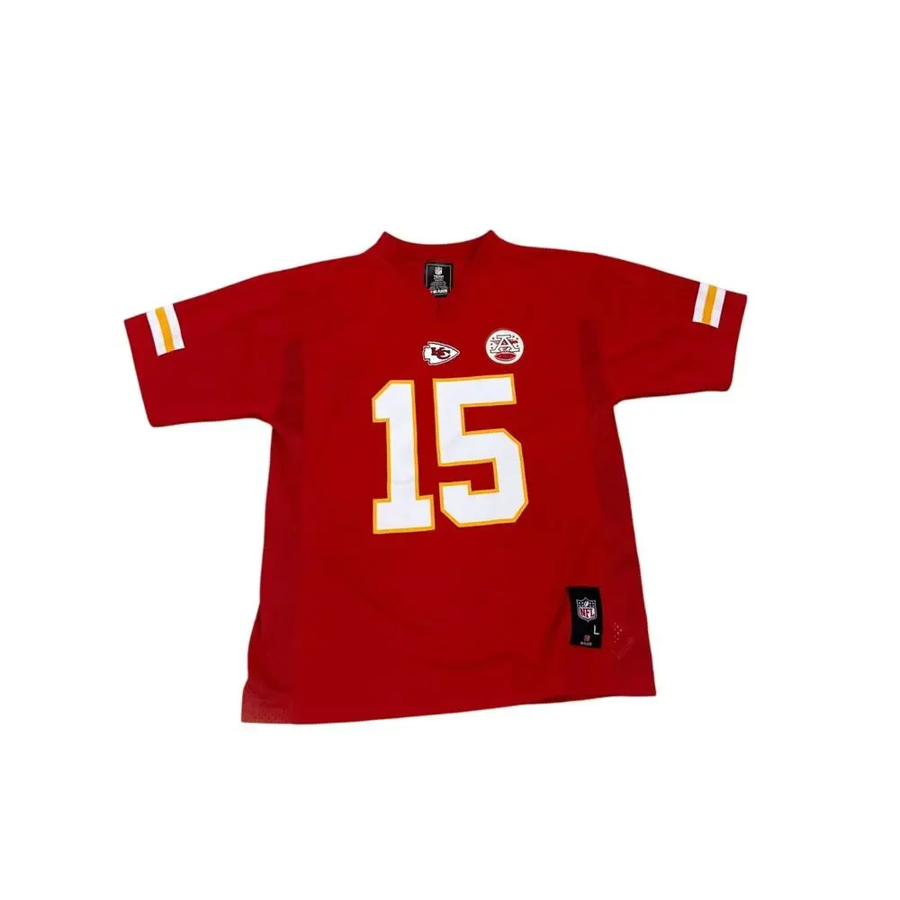 NFL Kansas City Chiefs Patrick Mahomes Red Jersey Size Youth Large (14/16)